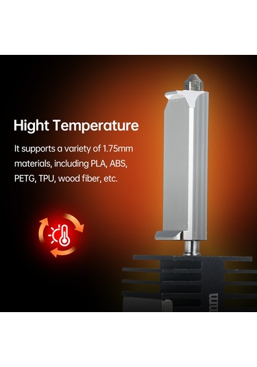 Jeemson Bambu Lab A1/a1mini Uyumlu 0.6mm Sert Çelik Nozzle Isı Ucu Seti, 3d Yazıcı Ekstruder Değiştirme Parçası, Silikon Kapaklı