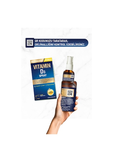 Nutraxin Vitamin D3 1.000 Iu Sprey 30 ml - D3 Vitamin