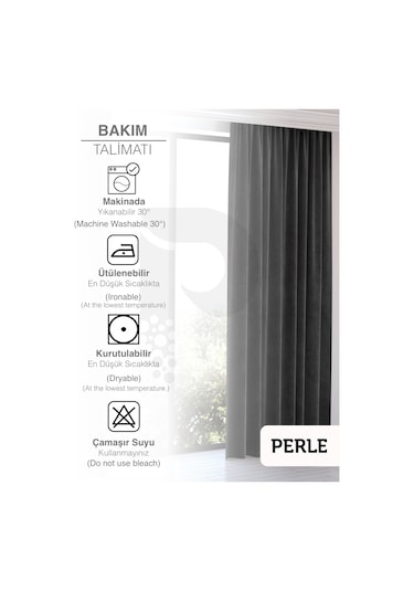 Home Daily Series Gri Rengi Ada Fon Perde Gri