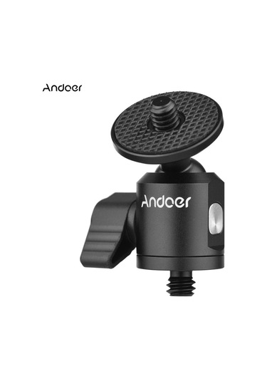 Reedark Mini Balbaşlı Adaptör Kamera Tripod Alüminyum Alaşımlı 1/4 İnç Vida Bağlantısı İle 1/4 İnç Vida Konnektörü
