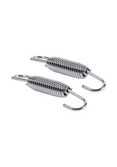 Kosona Motosiklet Egzos Borusu Yedek Parçası: Paslanmaz Çelik 65mm Yaylar 2 Adet Ve Kaynaklı Tutucular 2 Adet - Dayanıklı Ve Estetik