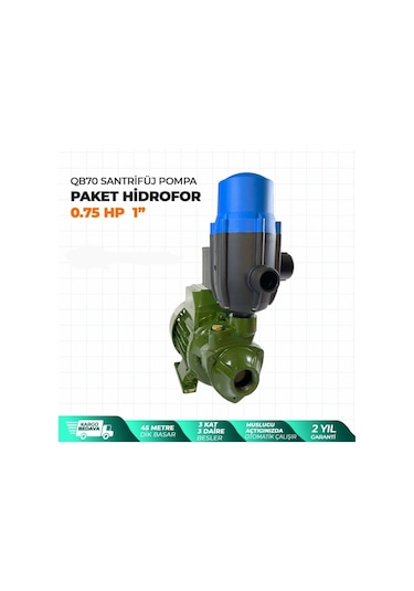 Staxx Power Qb70 Santrifüj Otomatik Pompa Paket Hidrofor 0.75 Hp