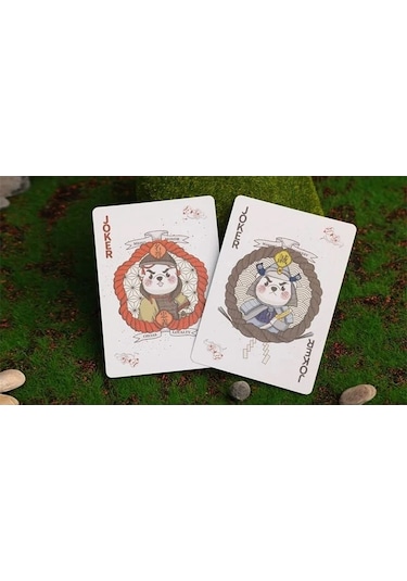 Room One Samurai Otter Hono Edition Standard Red Premium Oyun Kağıdı İskambil Kartları Destesi