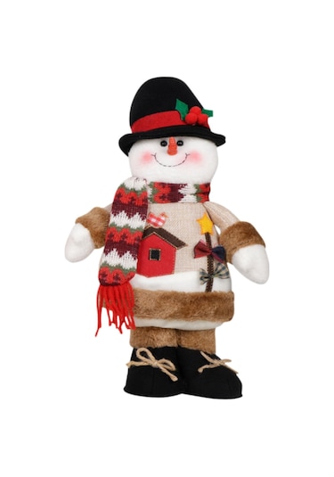 Suntek Kış Festivali Raf Dekoru Için Yılbaşı Kardan-adam