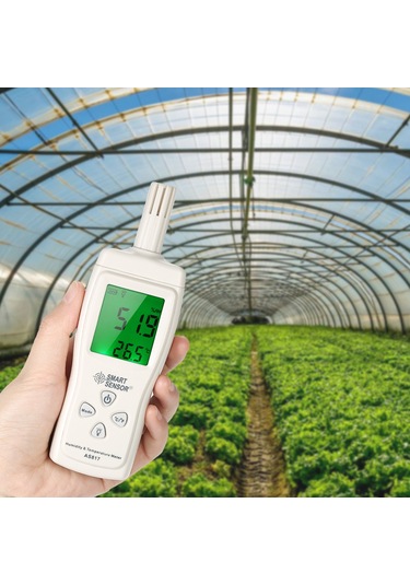 Springsun Taşınabilir Nem/sıcaklık Ölçer - Maks/min Değer & Lcd Ekran