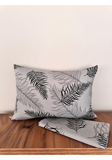 Üntaş Tek Lastiksiz Çarşaf Ve 1 Adet Yastik Kilifi Grisiyah