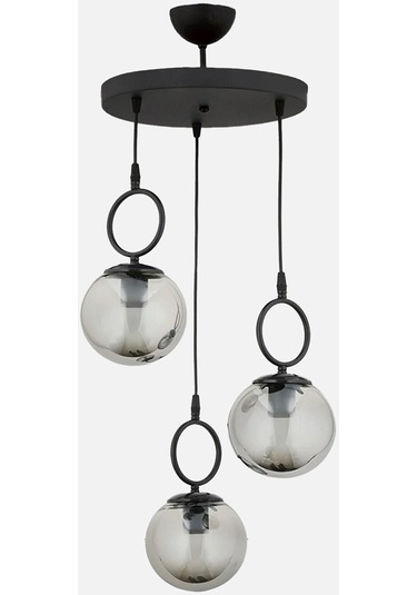 Olimpia 3'lü Avize Füme Cam Diğer