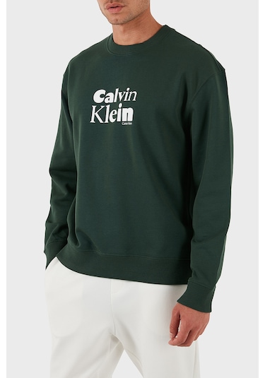 Calvin Klein Erkek Sweat Lv04ld242g Llg Haki Haki