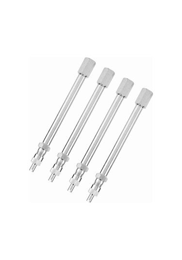 Yaleker Kamyon, Otobüs, Kamyonet İçin 100mm Krom Lastik Valfi Uzatıcı Çift Tekerlek Adaptörü 4 Adet - Kolay Enflasyon, Dayanıklı Malzeme