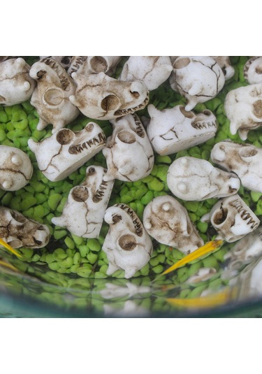 Suntek 20 Adet Ejderha Kemik Oyun Seti Heykel Vazo Dolgu 2.3cmx1.5cm