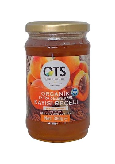 Ots Organik Kayısı Reçeli 360 G