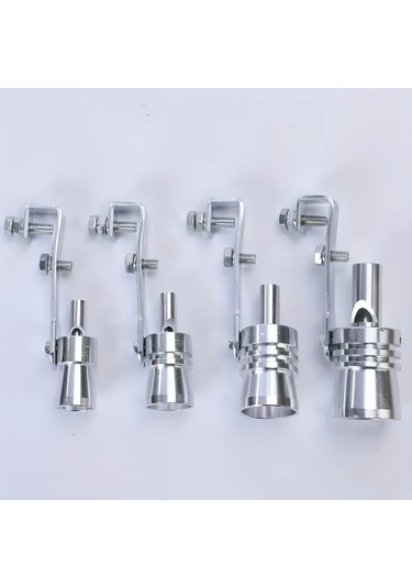 Dream011 Altın 4'lü Araç Ses Simülatörü Turbo Ses Egzoz Borusu Motosiklet Aksesuarı