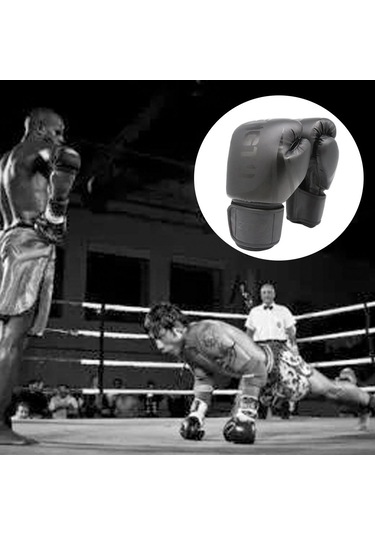 Suntek Boks Uygulama Eldivenleri Erkek Kadın 14-ons Siyah