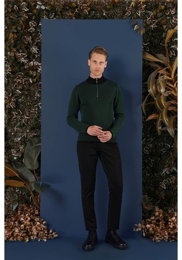 Tr 859 Slim Fit Nefti Klasik Triko Nefti