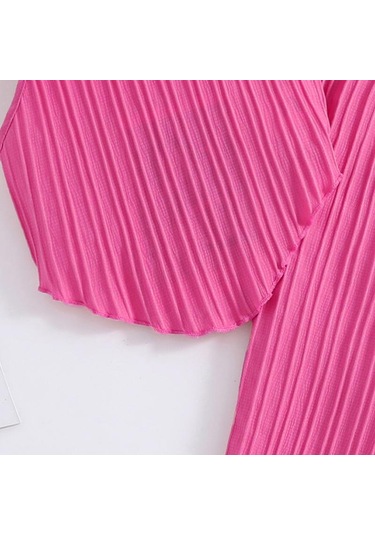 7-12y Kızlar Büyük Kız Takım Elbise Çocuk Yaz Yeni Moda Askılı Boyun Yelek Üst Dalga Şerit Pantolon 2 Adet Kırmızı