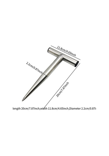 Trendooze Tahıl Dibberi Bahçe Aleti Çiftlik Tarla Ampul Dikimi Metal Saplı Tohum S