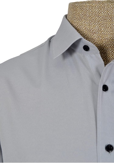 Standart Yaka Armürlü Gömlek Slim 001