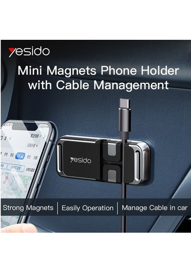 Wisdomselect C113 Araba Çinko Alaşım Manyetik Telefon Tutucu Levha Siyah Direksiyon Evet Hayır Twnx9u