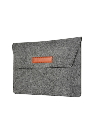 Keçe Kumaşlı 12 İnç Dizüstü Bilgisayar Kılıfı Siyah 12.1 inch