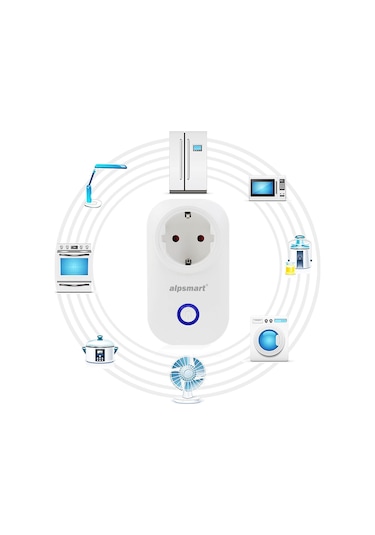 Alpsmart As816Eu Akıllı Wifi Priz - Zaman Ayarlı 16A N11.14