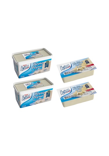 İçim Beyaz Peynir 2 x 900 G+ Taze Kaşar 2 x 600 G