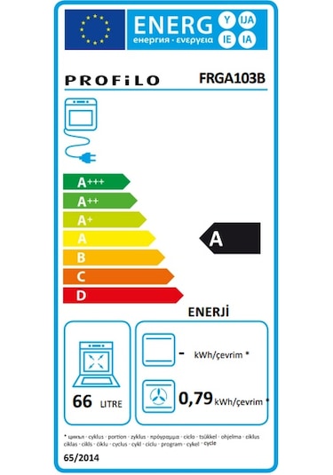 Profilo FRGA103B 66 LT Ankastre Fırın