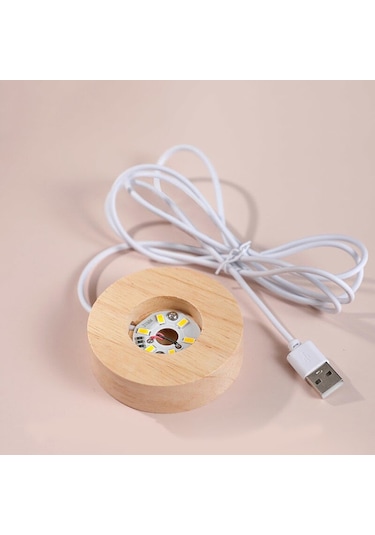 Larimar Işıklı Yonca Tasarımlı Cam Küre - 9020569938263lmr