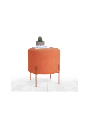 Lorencehome Copper Puf - Turuncu / Lorencehome