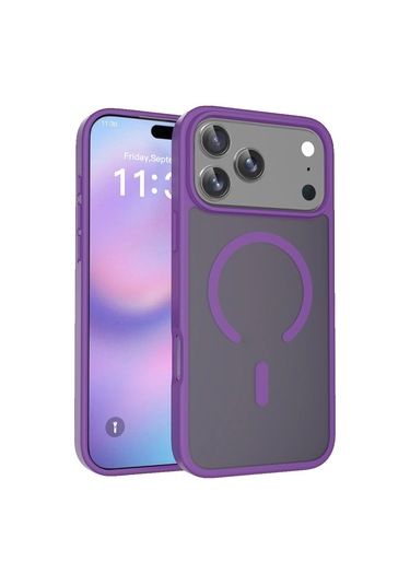 Joko İphone 17 Pro Max Kılıf Jota Seri Magsafe Kapak Derin Mor