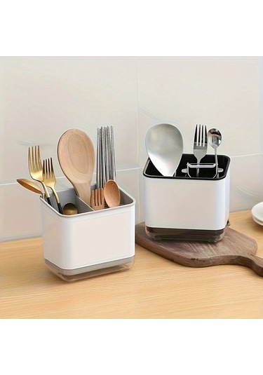 Fochsia Gri 2 Renk Seçenekli Modern Çok Katlı Banyo Organizatörü - Diş Fırçası Ve Tarak Askılı Kurutmalı Gri