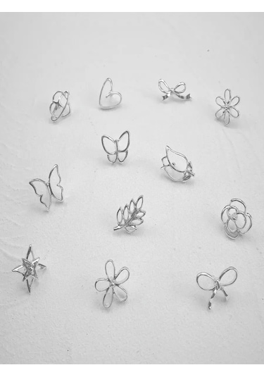 Olfil Broş-mini Fiyonk Şık Minimalizm 274583889 Gri