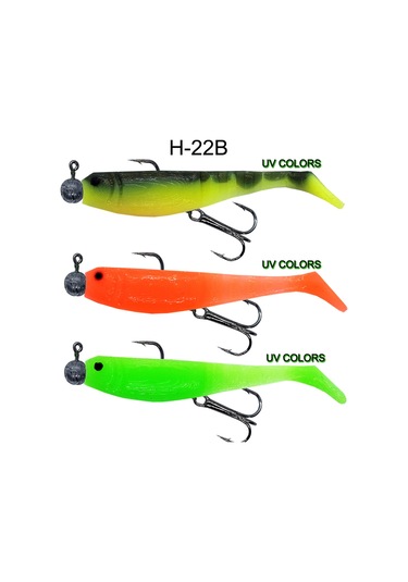 Hergele Sandeel 65mm Silikon Balık Jighead Ve İğneli 3 Lü Paket