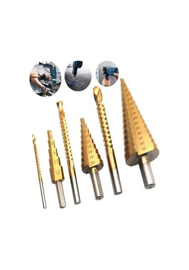 6 Parça Kademeli Matkap Ucu Seti - 9044906980333do Çok Renkli
