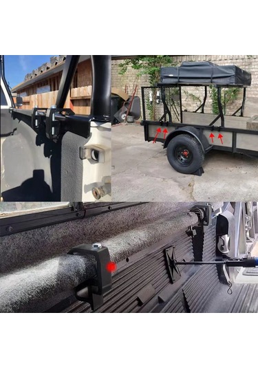 Ranyeek Tır Kapakları İçin Alüminyum Montaj Klipsleri - Siyah, 2 Adet, Sağlam Sabitleme Aracı