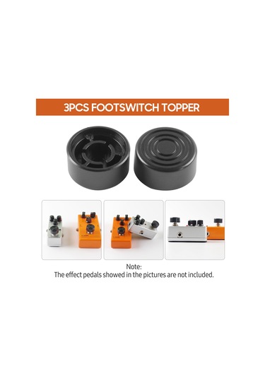 Geeksen Gitar Efekt Pedalı İçin 3 Adet Ayak Üstü Veya Abs Tamponlar Siyah Siyah