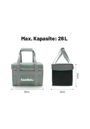 Coolist Cl26lg 26 Litre Katlanabilir Termos Bez Çanta / Buzluk Fr Cl26lg