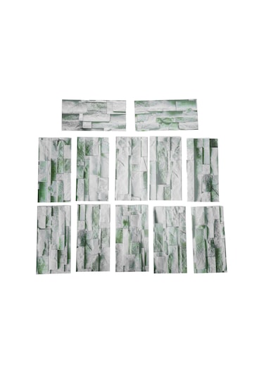 Shineyee 12 Adet Mermer Desenli Pvc Su Geçirmez Zemin/duvar Sticker, Dayanıklı, Kolay Yüklenir, Mutfak/banyo Yenileme, Kıt042 Diğer