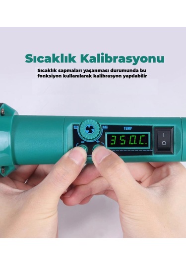 Yıhua-8858-ı Isı Ayarlı Sıcak Hava Tabancası N11.597