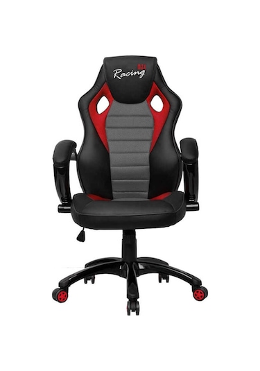 Max Racing Oyuncu Ve Çalışma Koltuğu - Gri-Siyah-Kırmızı-Gri - Siyah Max Racing Oyuncu Ve Çalışma Koltuğu - Gri-Siyah-Kırmızı-Gri - Siyah
