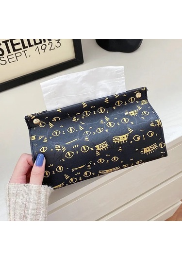 A-kağıt Havlu Kutusu Karikatür Kedi Tasarım Sevimli Karikatür Desen Ev Ofis Tuvalet Araba Masaüstü Çekmece Tuvalet Kağıdı Çekmecesi