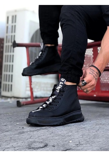 Wagoon Wg03 Kömür Şerit Yarım Bilek Bot Kömür