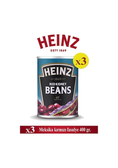 Meksika Kırmızı Fasulye 400 Gr X 3 Ad - HEİNZ