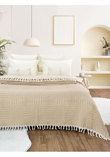 Battaniye Pamuk Riona 180x200 Cm Bej