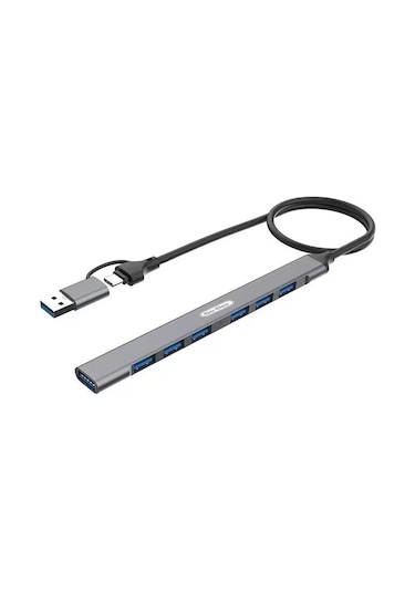 Go Des GD-UC706 7 Usb Portlu Çoğaltıcı - Çoklayıcı Type-C - Usb Hub