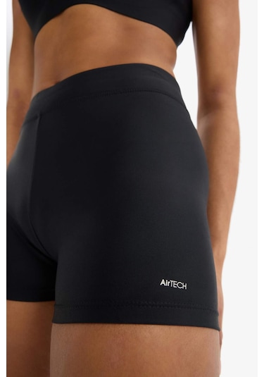 DeFactoFit Slim Fit Dar Kesim Sporcu Deniz Şortu B6397AX25HSBK81 Siyah