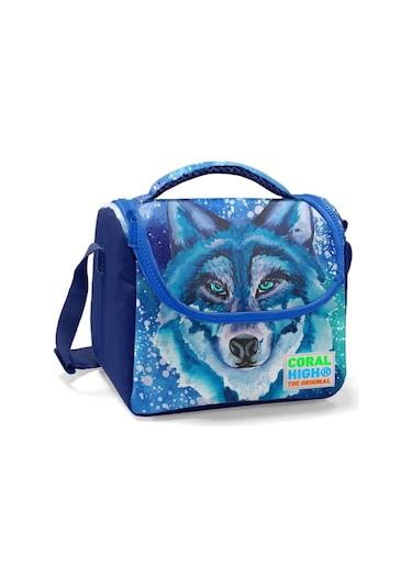 Coral High Lacivert Mavi Kurt Erkek Çocuk Yalıtımlı Okul Beslenme Çantası