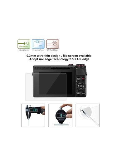 Canon Kamera İçin Puluz 2.5d 9h Temperli Cam Film