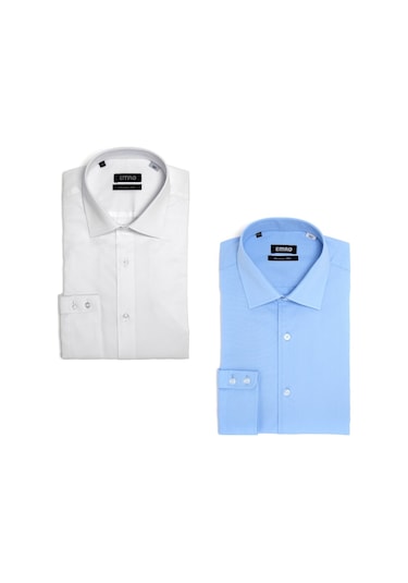 Pıngomlek Kensıngton Montello Vesta Ikili Set 6 Erkek Gömlek Mavi