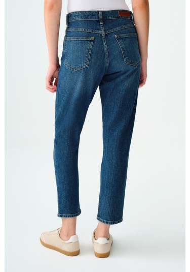 Loft Mom Stella Kadın Pantolon Mavi