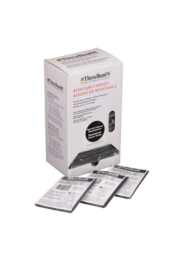 Theraband Thera Band 1,5 Metre Siyah Paketli Egzersiz Pilates Bandı,siyah Direnç Lastiği Siyah